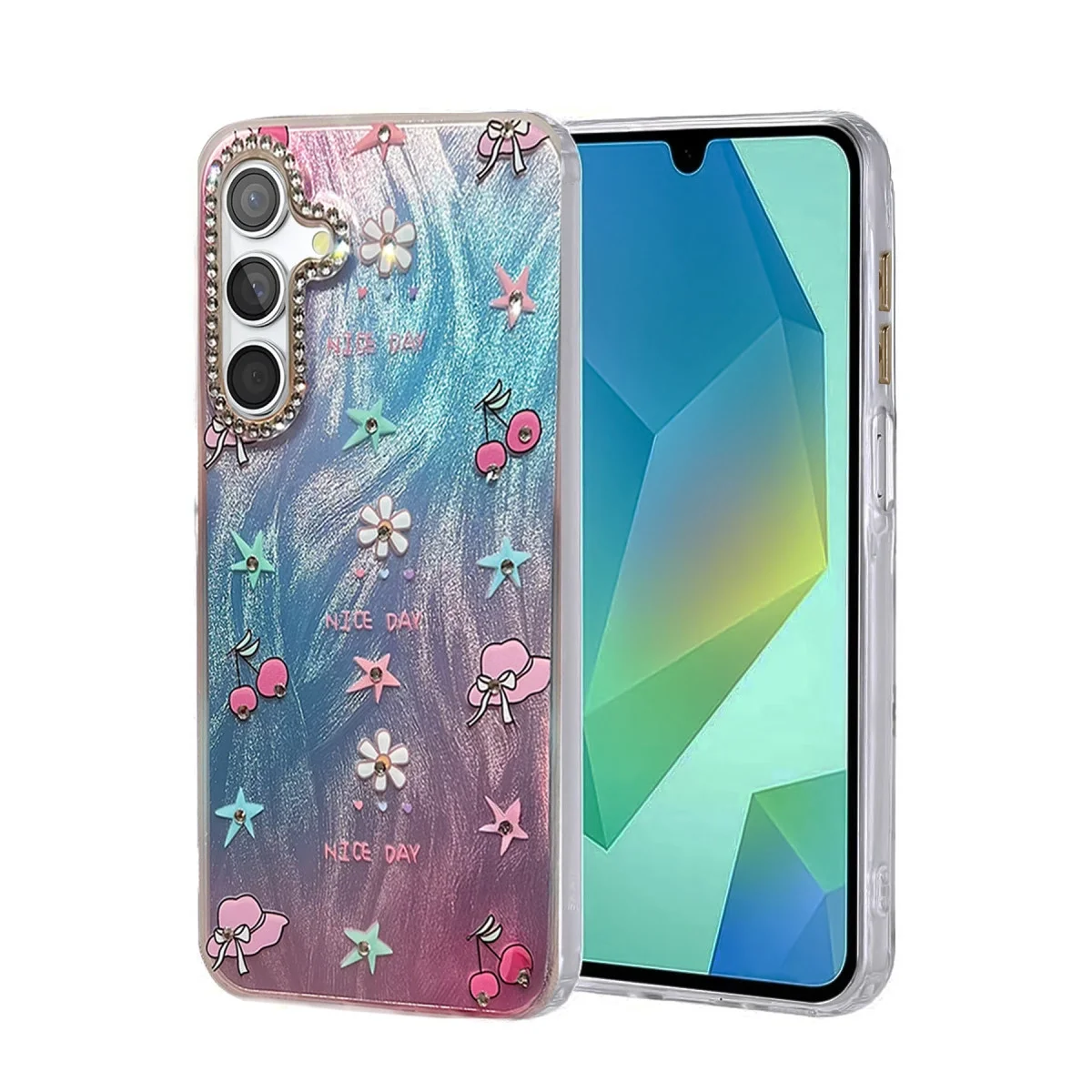 Samsung Galaxy A14 4g Kılıf Blade Aynalı Desenli Kapak - Desen 4
