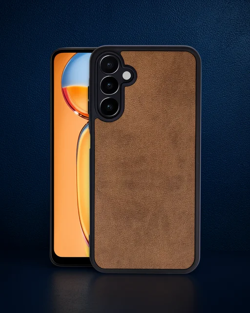 Samsung Galaxy A55 5g Kılıf Aras Deri Kapak - Taba