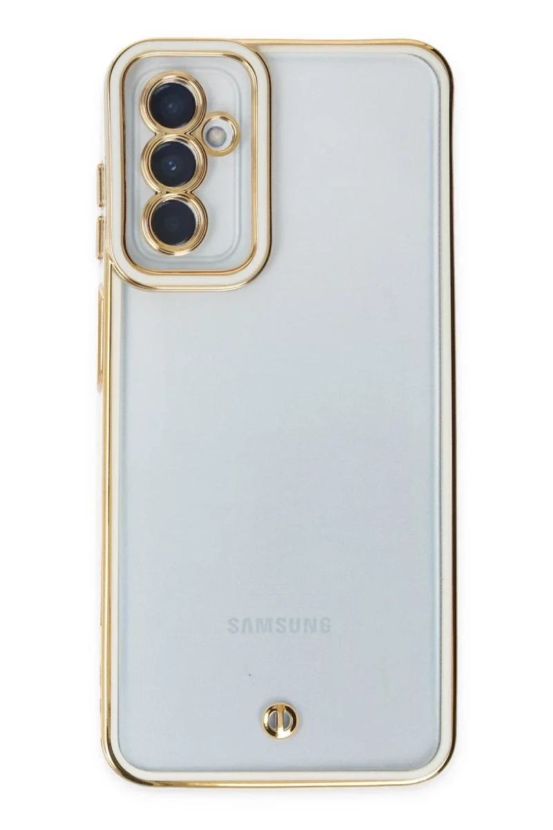 Samsung Galaxy M23 Kılıf Liva Lens Silikon - Beyaz görsel 2