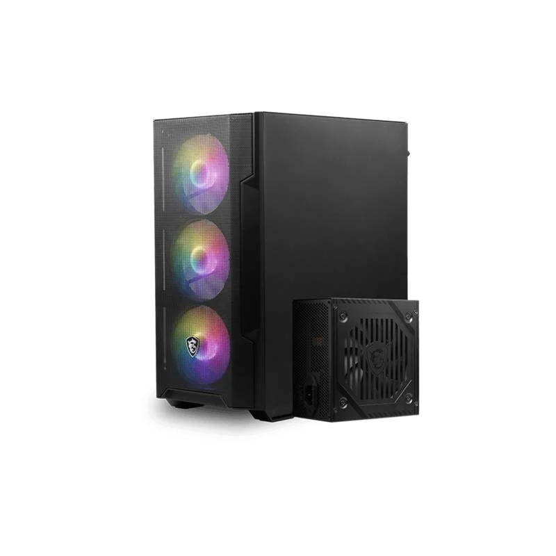 Mag Forge M100A D60 600W 80+ Akrilik Yan Panel 3X120MM 1X120MM Argb Bronze Matx Gamıng Kasa görsel 3