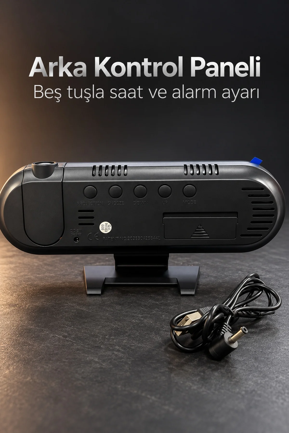 Dijital Çalar Saat Ayarlanabilir Alarm Erteleme Süresi ile görsel 5