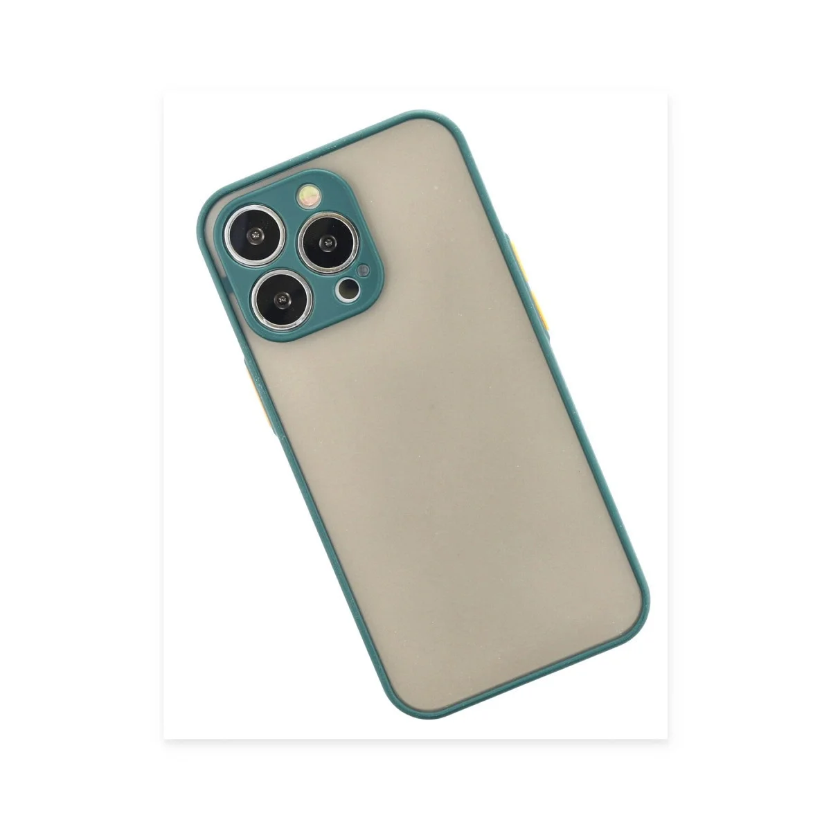 Apple İphone 15 Pro Max Kılıf Montreal Silikon Kapak - Yeşil görsel 2