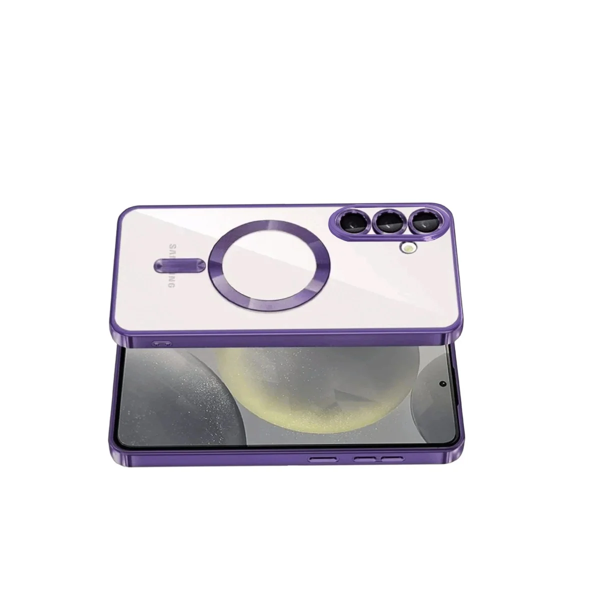 Samsung Galaxy A57 5g Kross Magneticsafe Kapak - Mor görsel 3