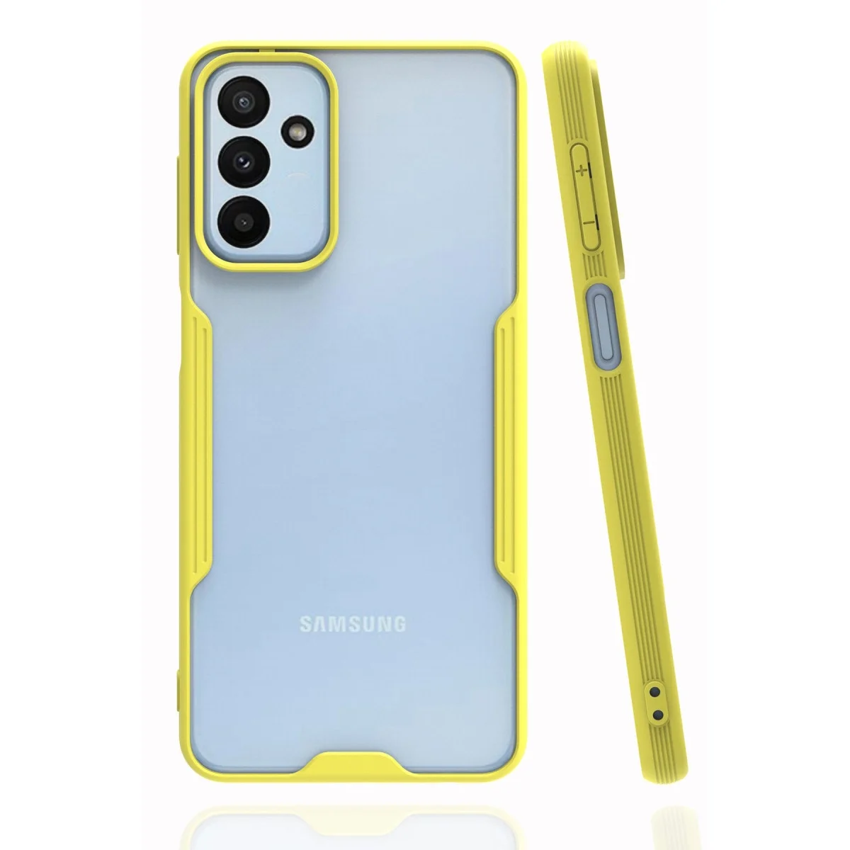 Samsung Galaxy A04s Kılıf Platin Silikon - Sarı