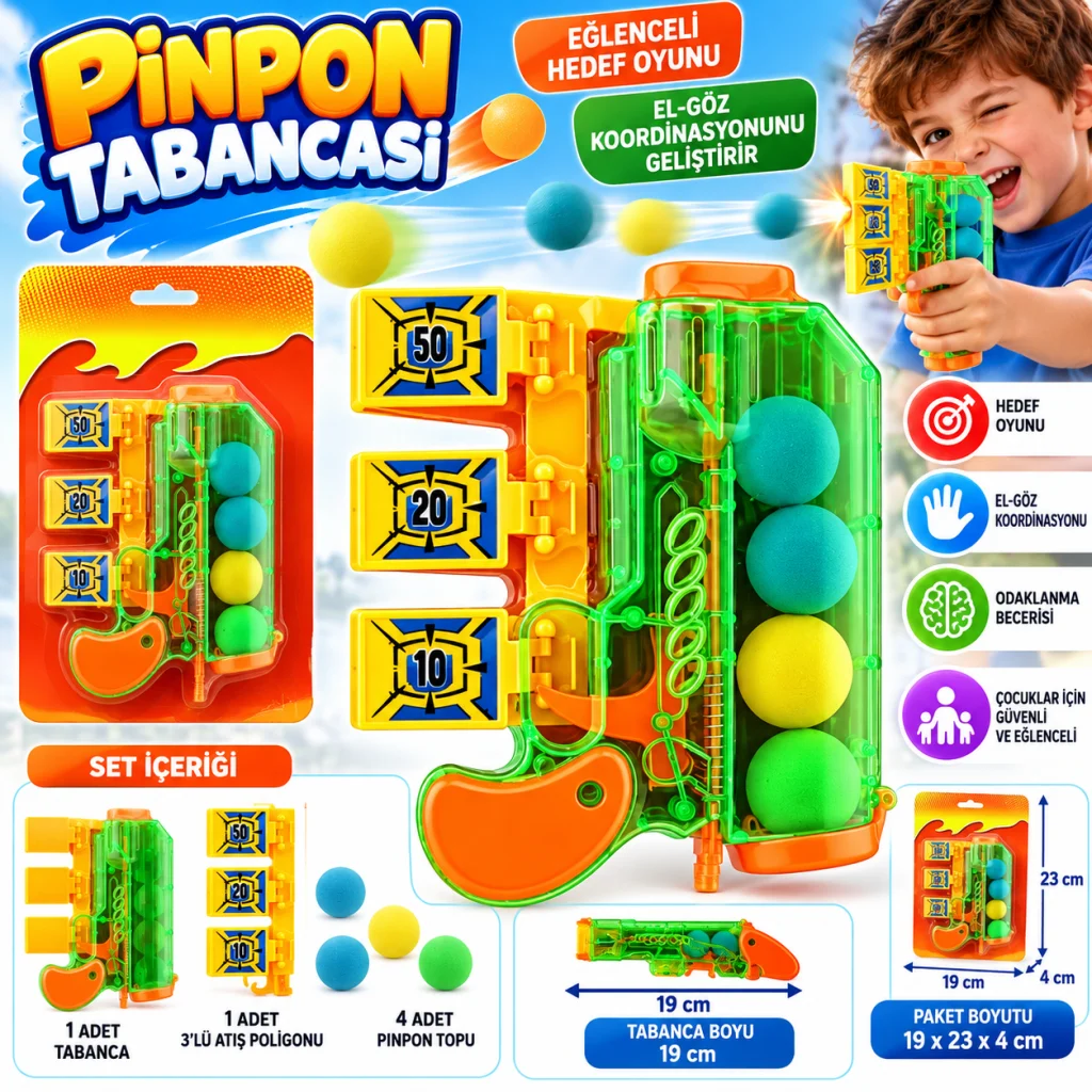 Yeşil Pinpon Tabancası 229A-1