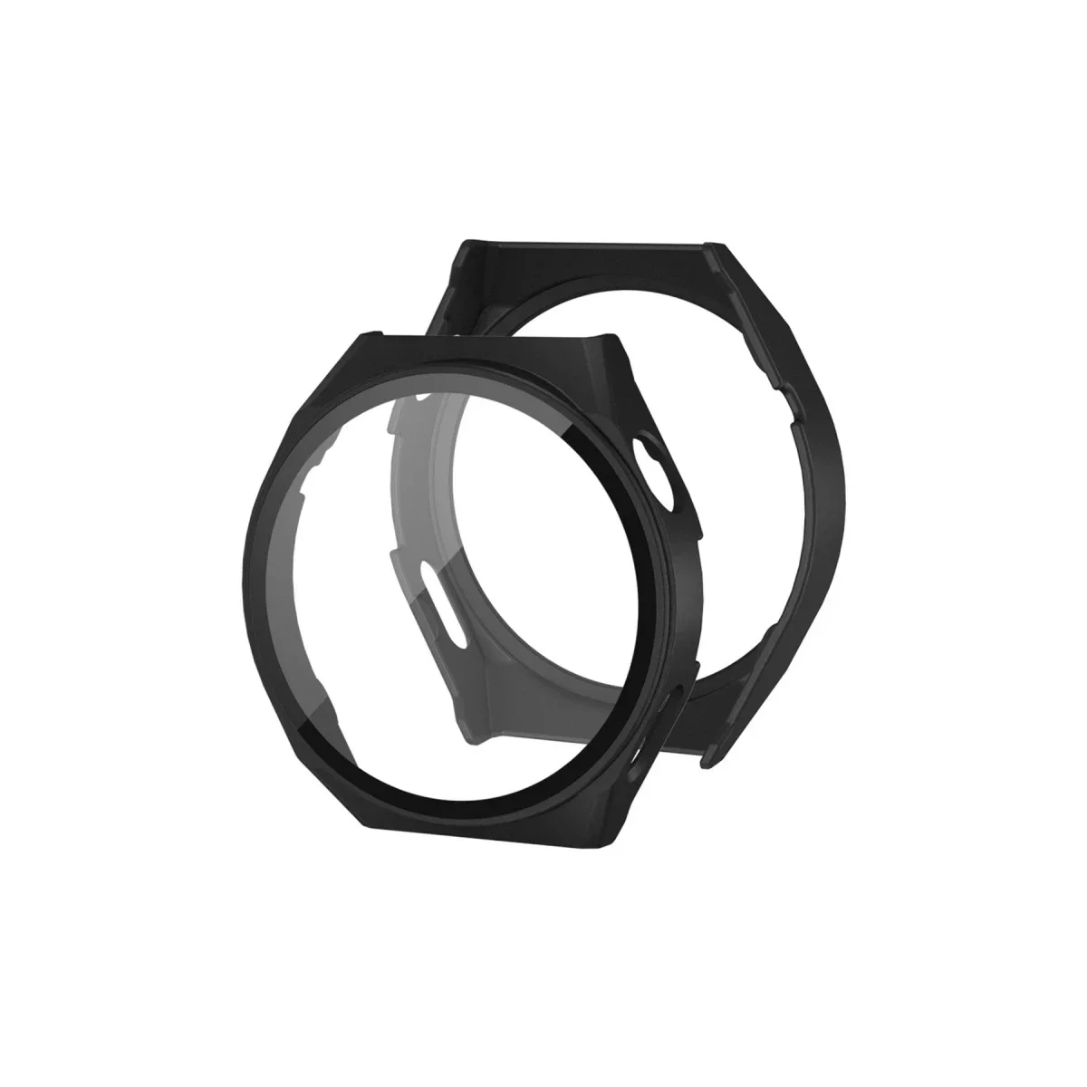 Huawei Watch GT2 42mm Dota Camlı Kasa Ekran Koruyucu - Siyah