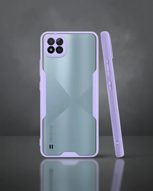 Realme C11 2021 Kılıf Platin Silikon - Lila