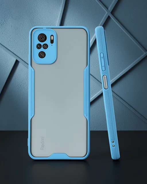 Xiaomi Redmi Note 10 Kılıf Platin Silikon - Mavi