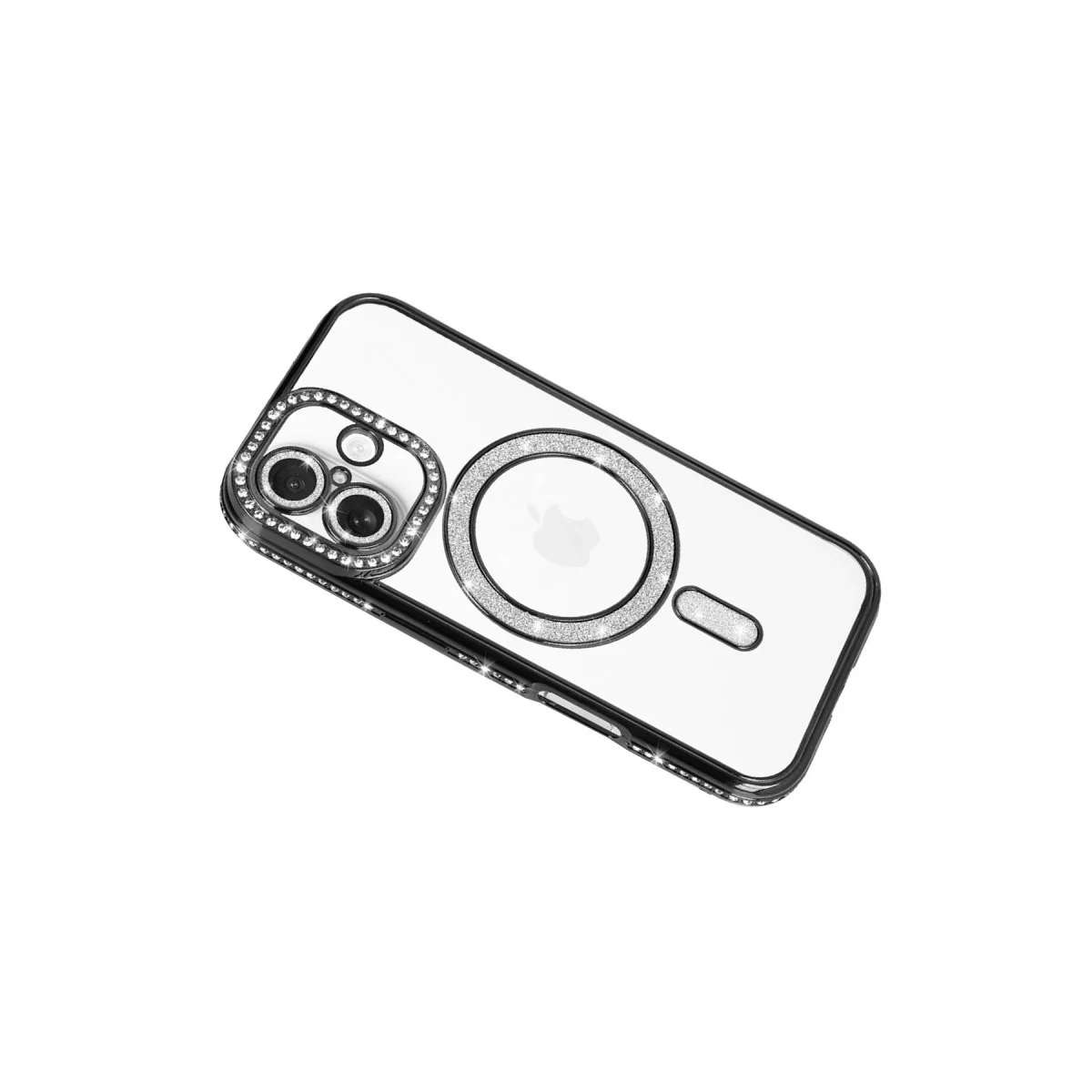 Apple İphone 17 Joke Simli Magneticsafe Kılıf - Siyah görsel 3