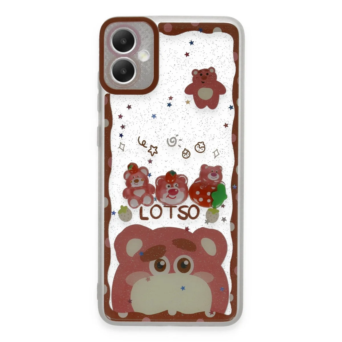 Samsung Galaxy A05 Kılıf Sweet Desenli Silikon Kapak - Pembe