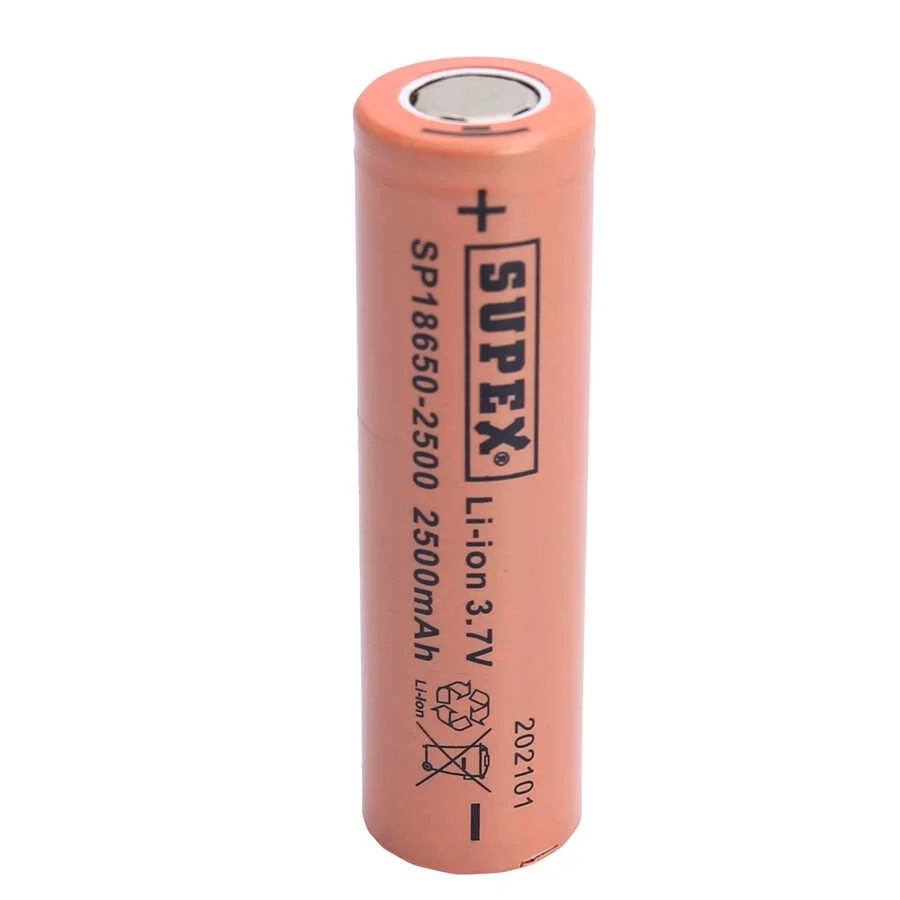 SP18650-2500 3.7V 18650 Model 2500mAh Li-İon Düz Kafa Pil