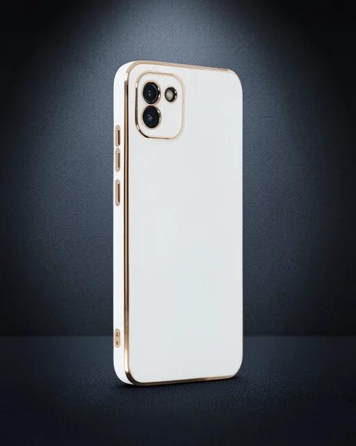 Samsung Galaxy A03 Kılıf Volet Silikon - Beyaz