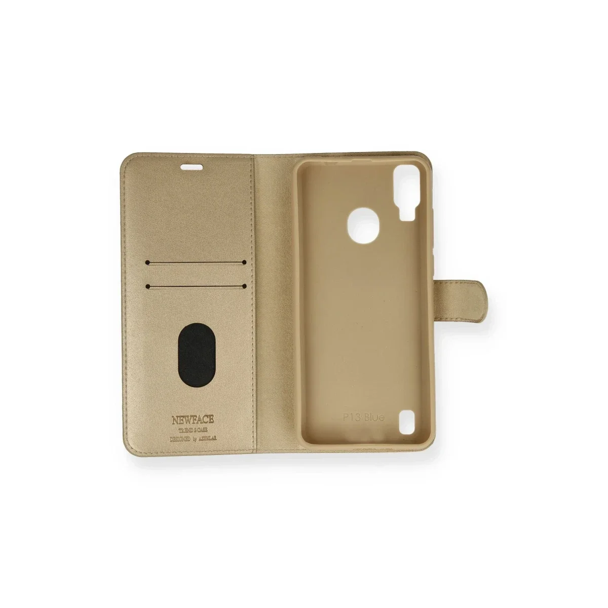 Reeder P13 Blue Kılıf Trend S Plus Kapaklı Kılıf - Gold görsel 3