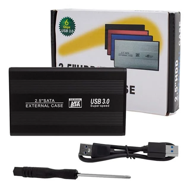 PM-13948 Siyah 2.5’’ USB 3.0 Sata HDD Destekli Taşınabilir Harddisk Kutusu görsel 3