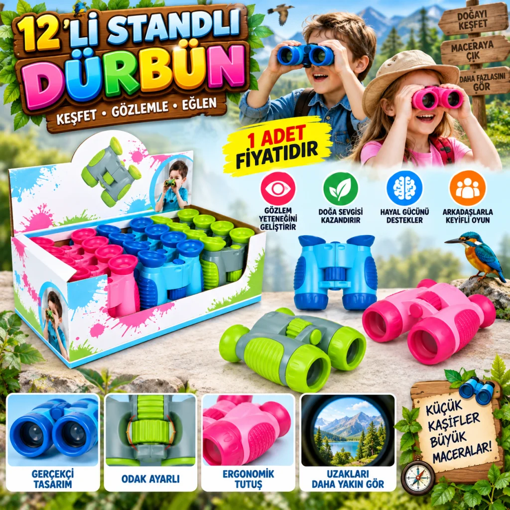 8630A12 12 Li Standlı Dürbün 1 Adet Fiyatıdır görsel 2