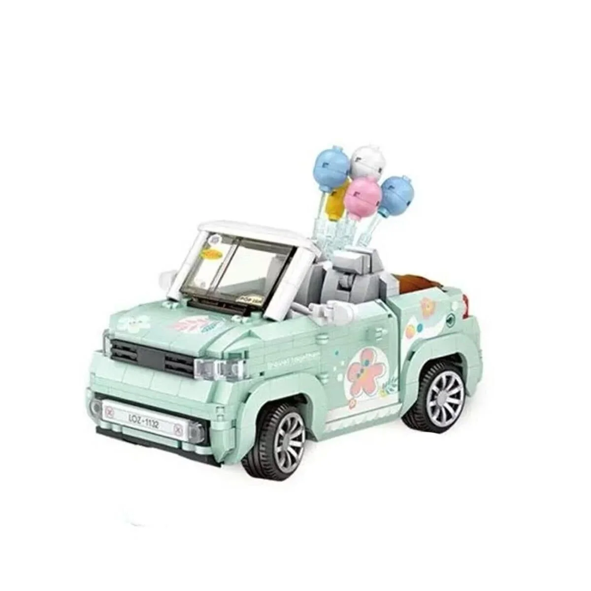 LZ-1132 Loz Balon Arabası Yeşil 779 Parça Block Oyuncak