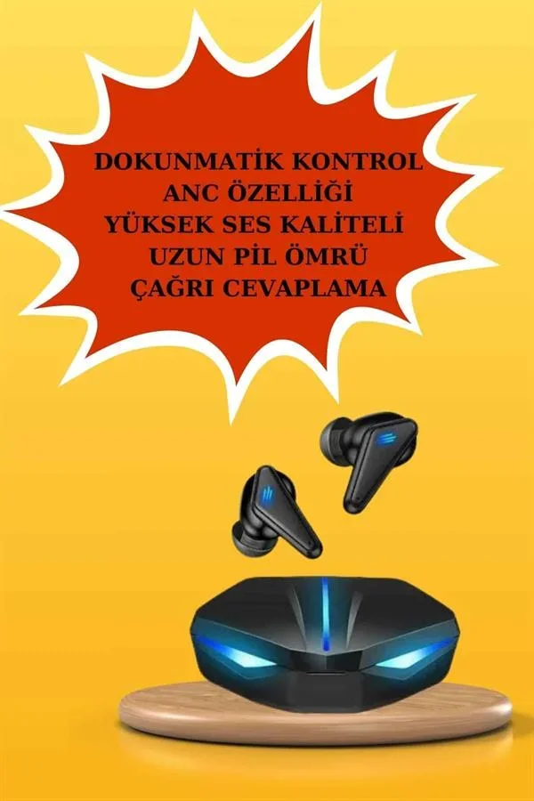 Kablosuz Bluetooth Bağlantılı Kulaklık ve Dokunmatik Ekran Akıllı Saat Arama Cevaplama görsel 5