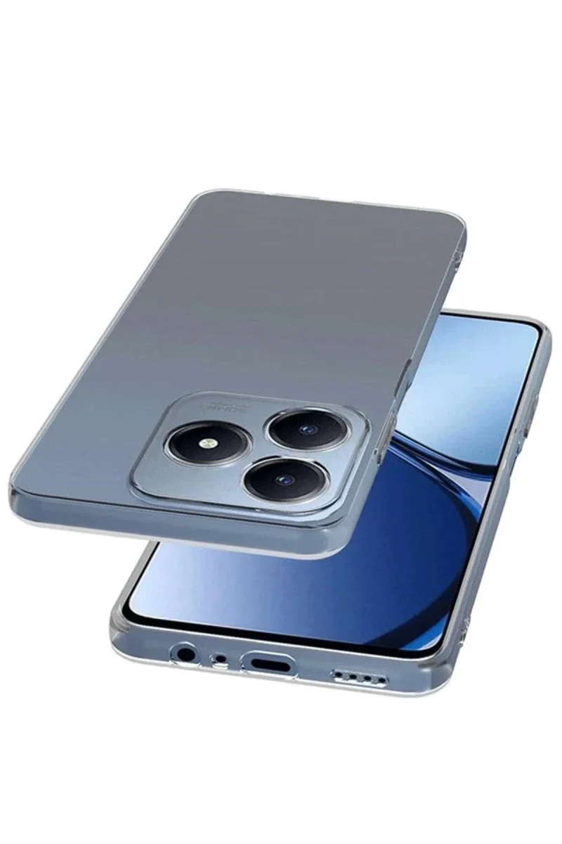 Realme C61 Kılıf Lüx Şeffaf Silikon görsel 2