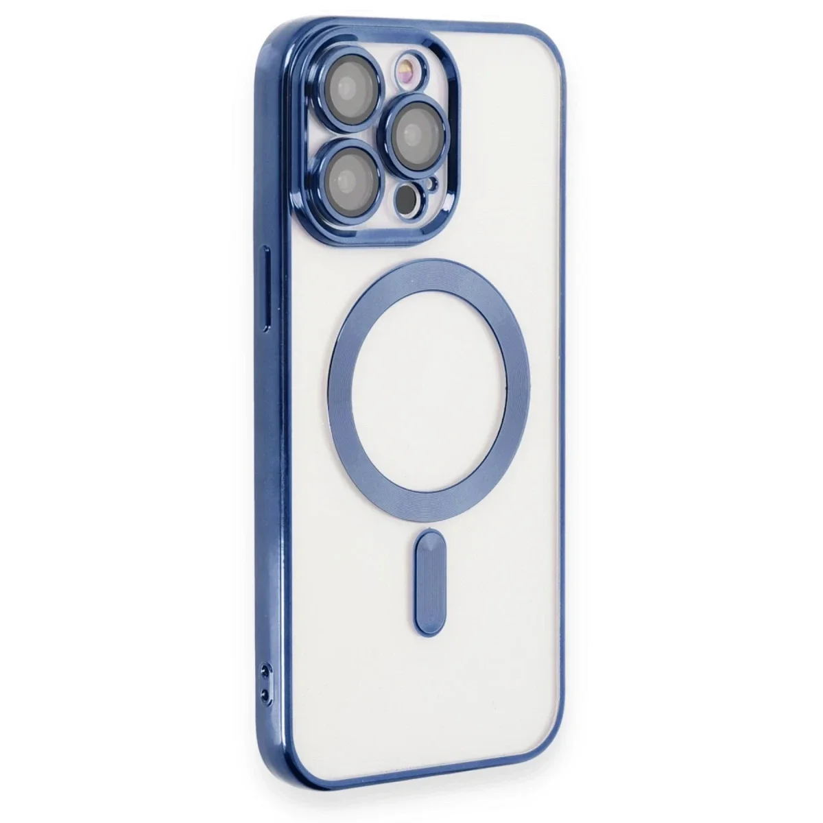 Apple iPhone 15 Pro Kılıf Kross Magneticsafe Kapak - Lacivert görsel 2