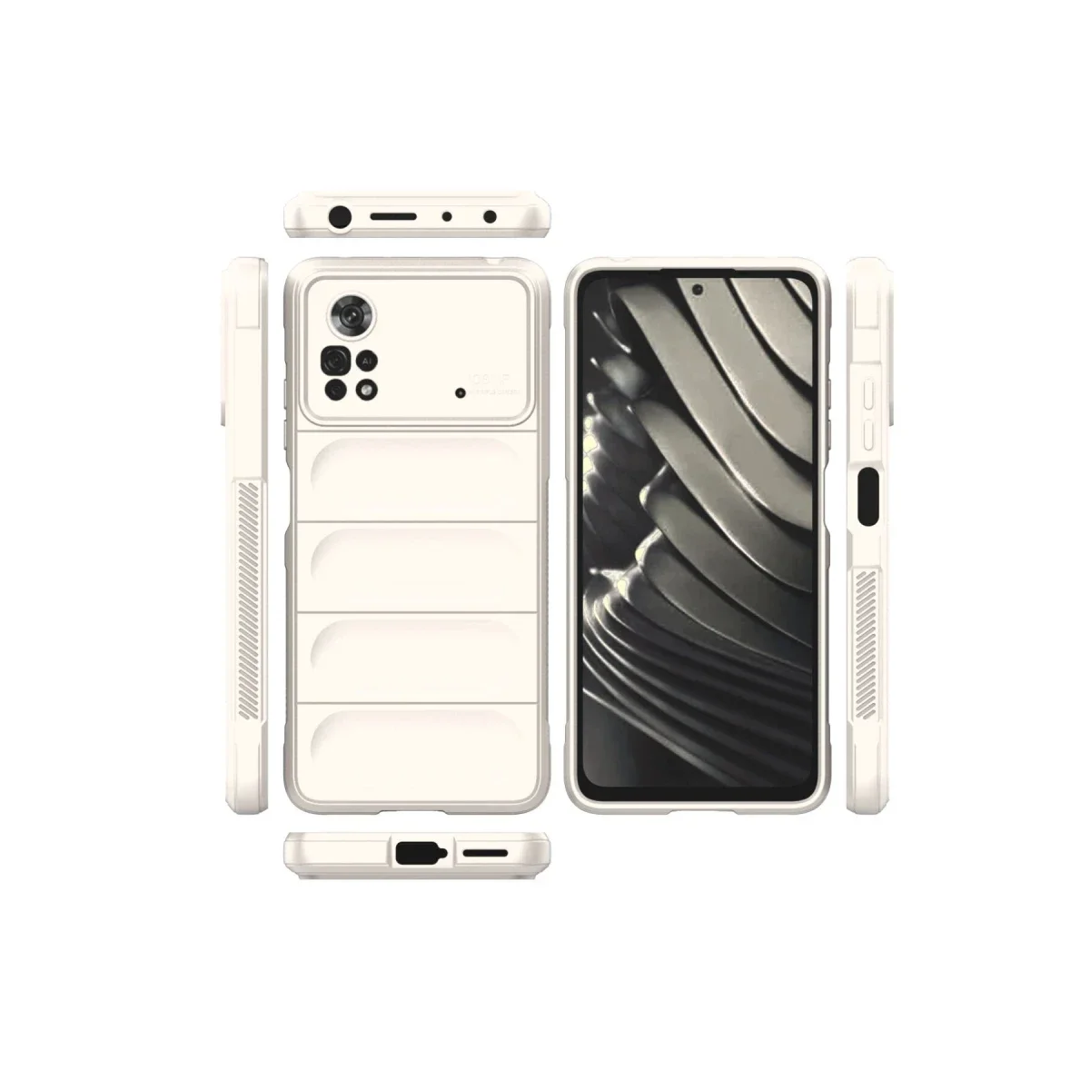 Xiaomi Poco X4 Pro 5G Kılıf Optimum Silikon - Krem görsel 2