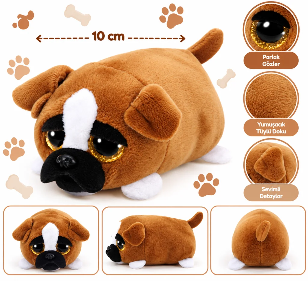 Peluş Köpek Diggs 10 cm