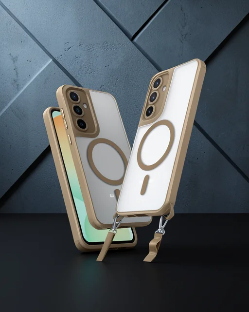 Samsung Galaxy S23 Fe Kılıf Enka Magsafe Silikon Kılıf - Desert
