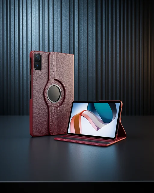 Xiaomi Redmi Pad Se 4g Kılıf 360 Tablet Deri Kılıf - Mürdüm
