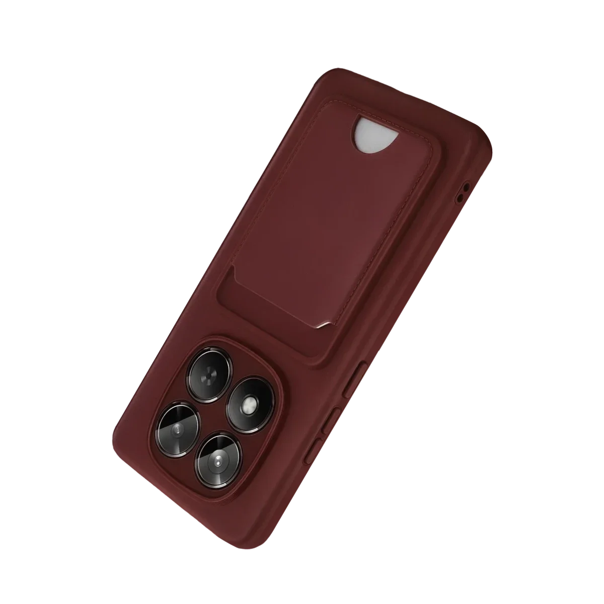 Xiaomi Redmi Note 15 4G Kelvin Kartvizitli Silikon - Bordo görsel 4
