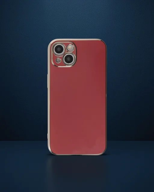 Apple İphone 15 Kılıf Volet Silikon - Kırmızı