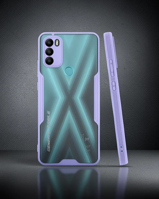 General Mobile Gm 21 Plus Kılıf Platin Silikon - Lila