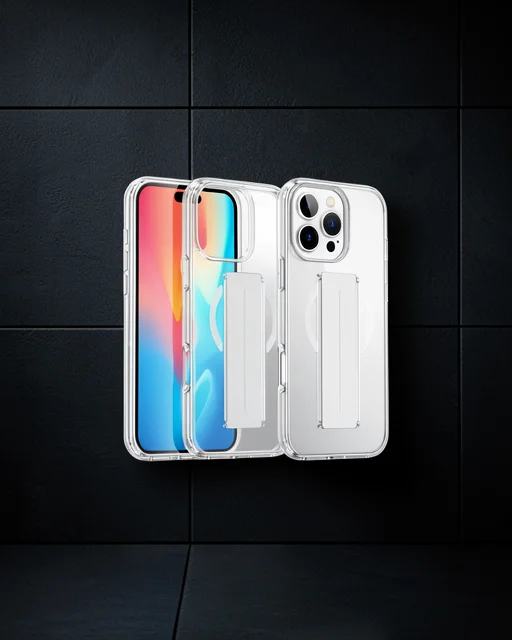 Joko Apple İphone 16 Pro Kılıf Alfa Magsafe Standlı Kapak - Şeffaf