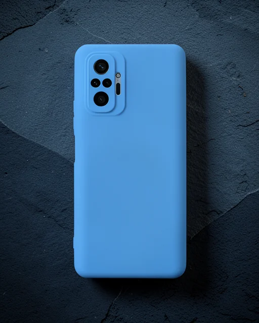 Xiaomi Redmi Note 10 Pro Kılıf Nano İçi Kadife Silikon - Mavi
