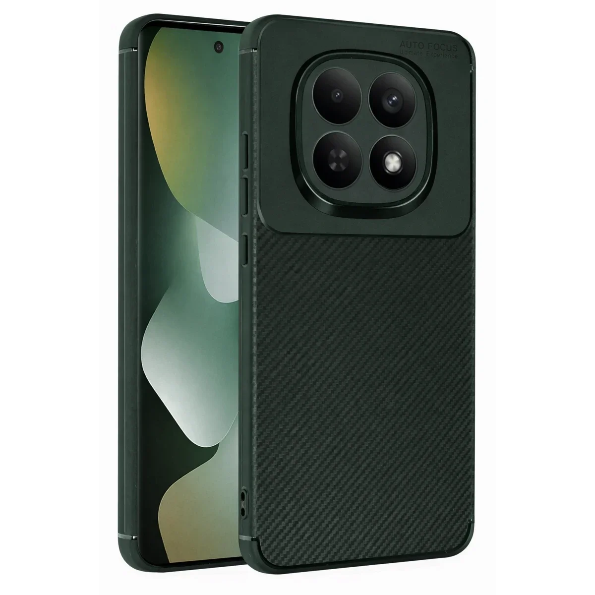 Xiaomi Redmi Note 15 Pro 5G Auto Focus Karbon Kapak - Koyu Yeşil