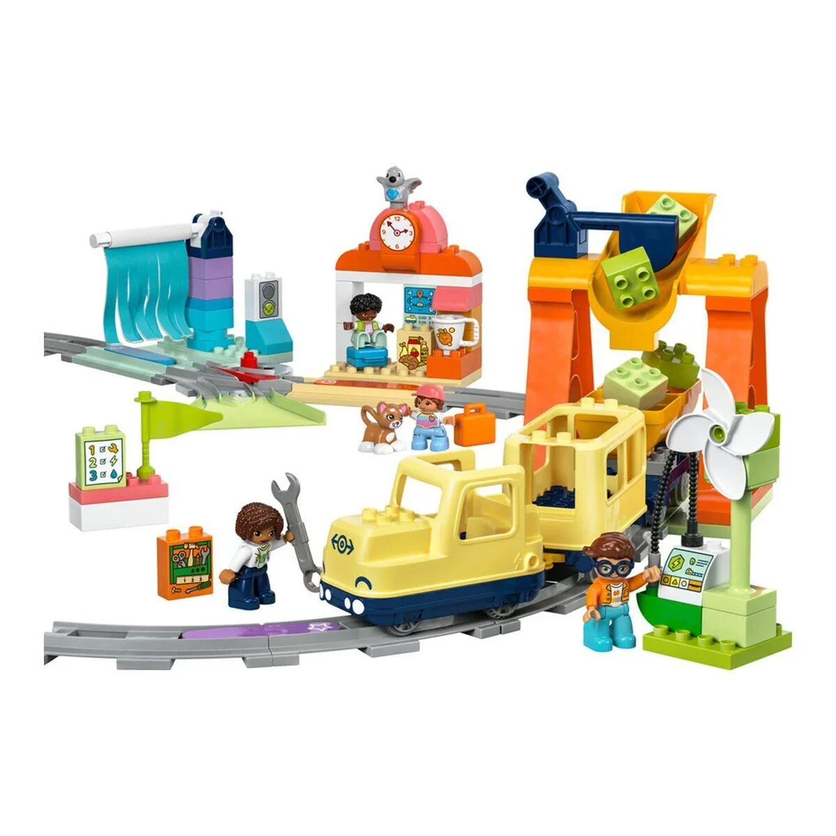 10428 Lego Duplo Büyük İnteraktif Mahalle Treni 103 parça +3 yaş görsel 2