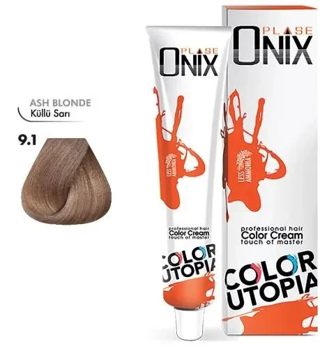 Tüp Saç Boyası 60 ml Profesyonel Krem Boya - 9/1 Küllü Sari