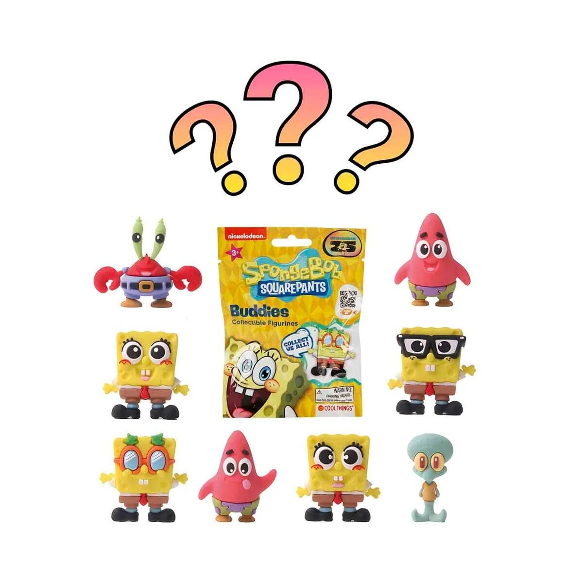 20347 SUN-ITG-CLT-3D Figür Spongebob Buddıes Sürpriz Paket Sbob 36D