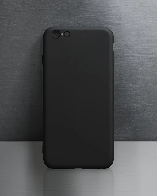 Apple İphone 6 Plus Kılıf Nano İçi Kadife Silikon - Siyah