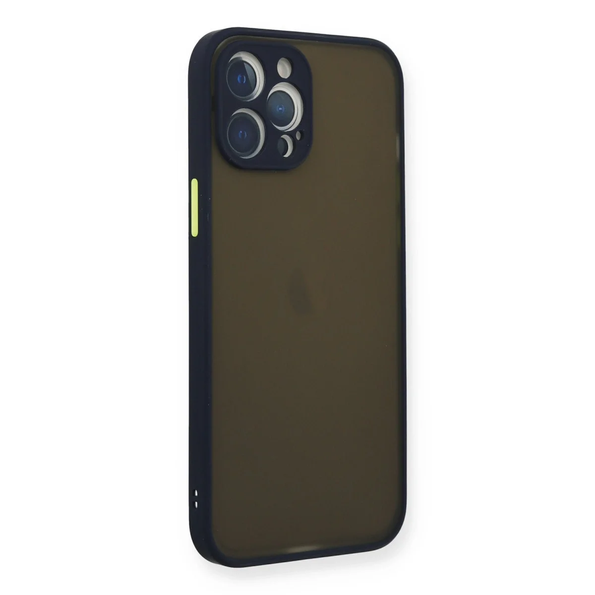 Apple İphone 12 Pro Max Kılıf Montreal Silikon Kapak - Lacivert görsel 2