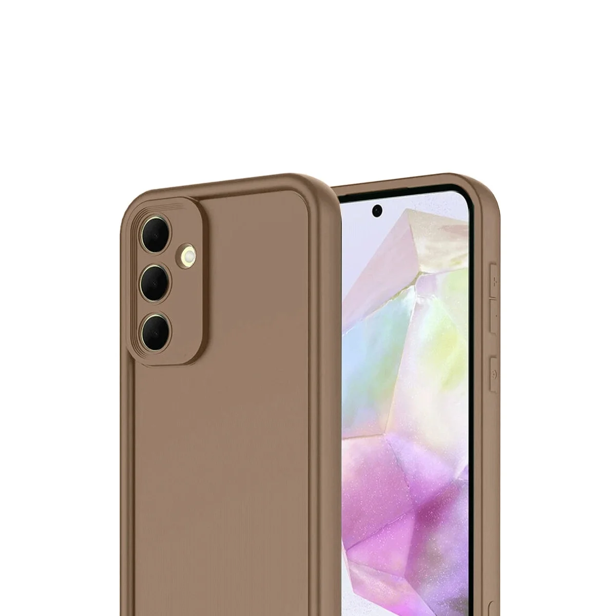 Samsung Galaxy A17 5g Viera Silikon - Kahverengi görsel 2