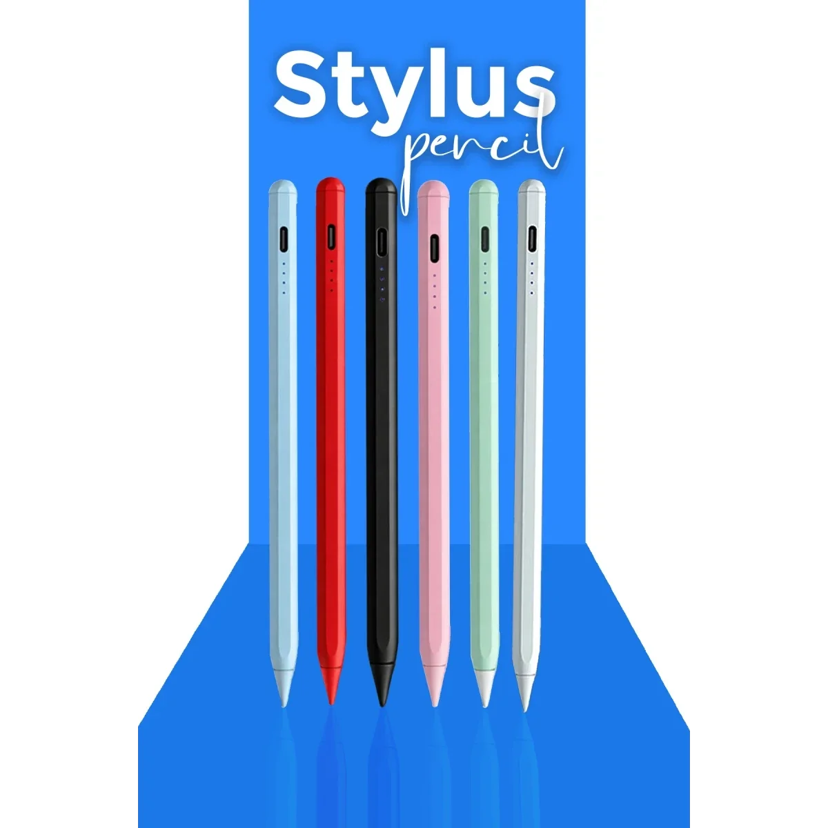 K2259 iPad Uyumlu Dokunmatik Stylus Kalem - Mavi görsel 3