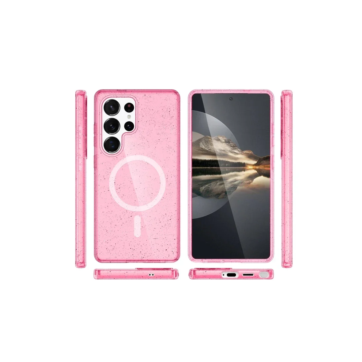 Joko Samsung Galaxy S23 Ultra Kılıf Star Magsafe Kapak - Pembe görsel 3