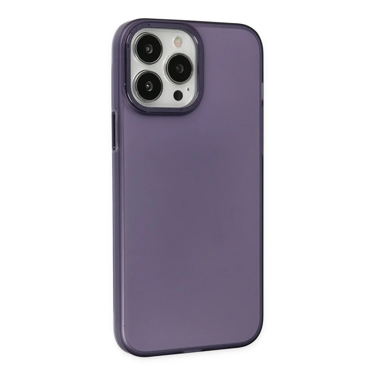 Apple İphone 14 Pro Max Kılıf Modos Metal Kapak - Mor görsel 3