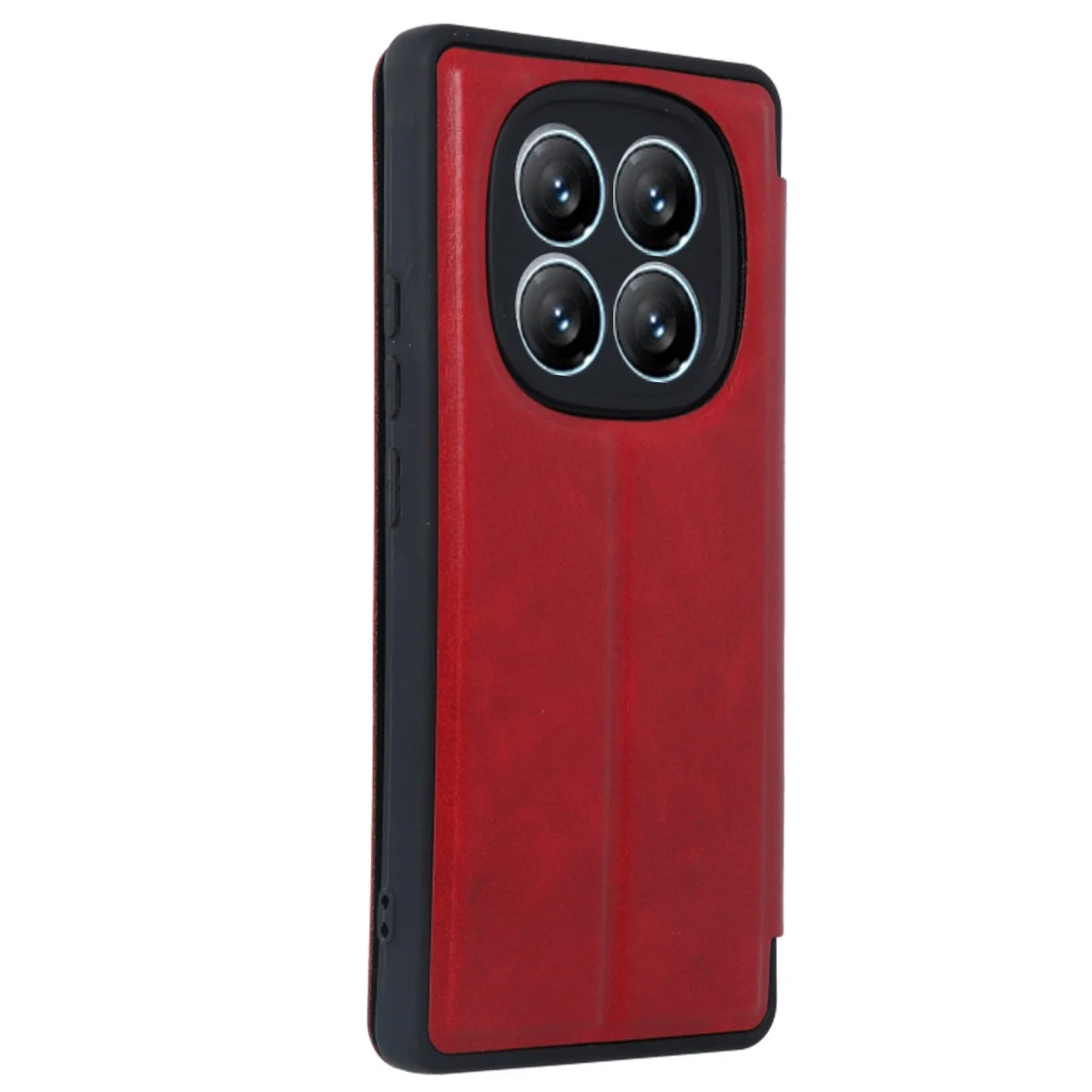 Xiaomi Redmi Note 14 Pro 4g Kılıf Flip Cover - Kırmızı görsel 3