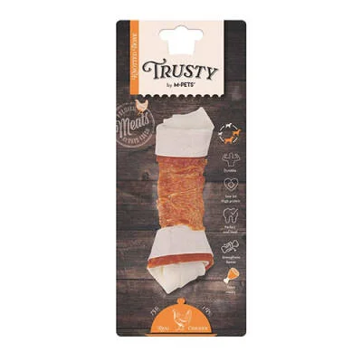 Trusty Extra Tavuklu Düğümlü Kemik Köpek Ödülü 75 Gr 15,3 Cm