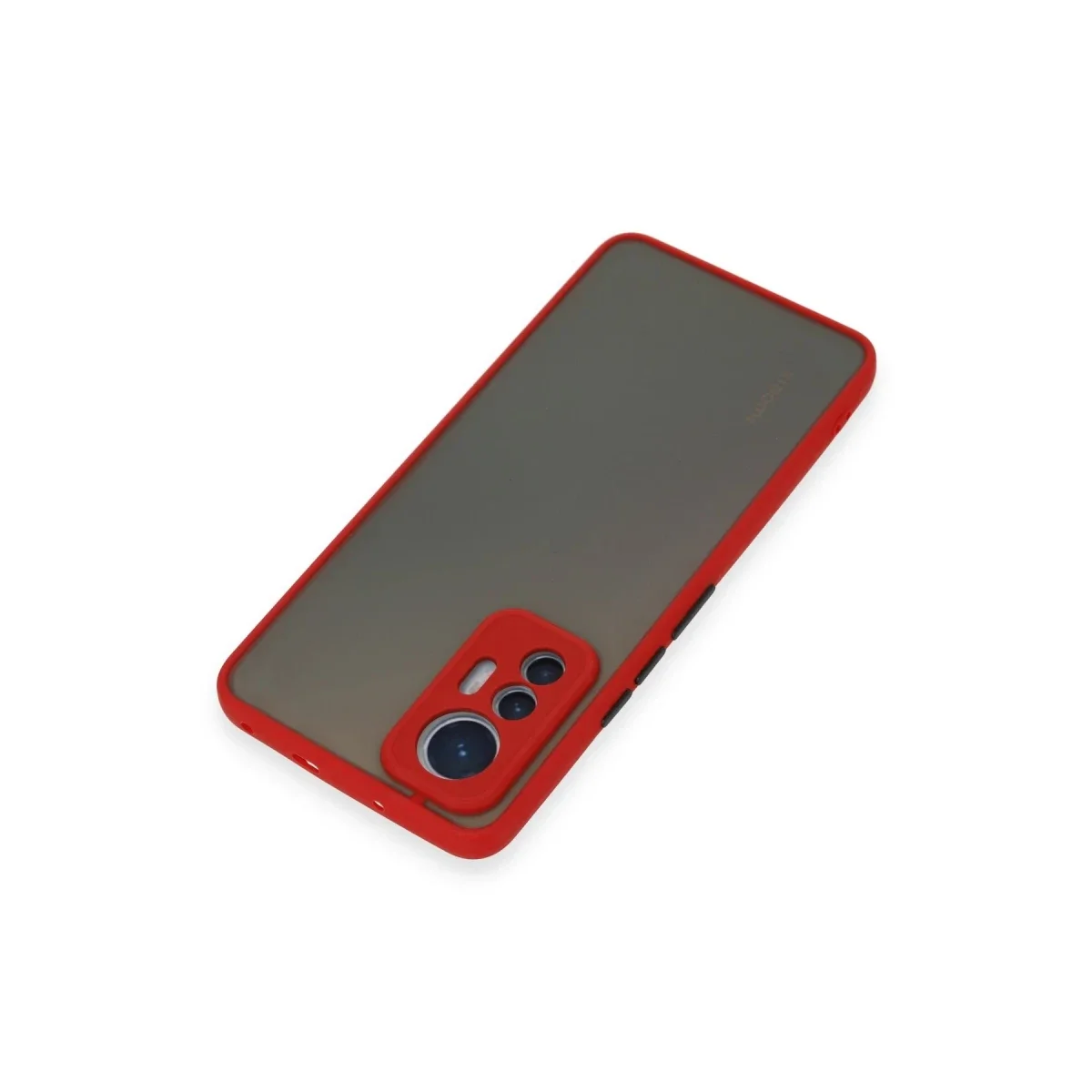 Xiaomi Mi 12 Lite Kılıf Montreal Silikon Kapak - Kırmızı görsel 5