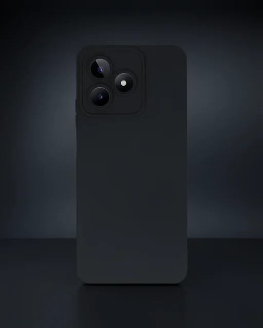 Realme C53 Kılıf Nano İçi Kadife Silikon - Siyah