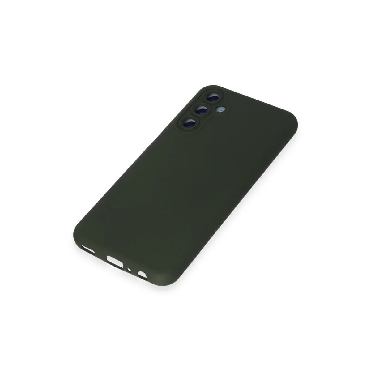 Samsung Galaxy M34 5g Kılıf Nano İçi Kadife Silikon - Koyu Yeşil görsel 4