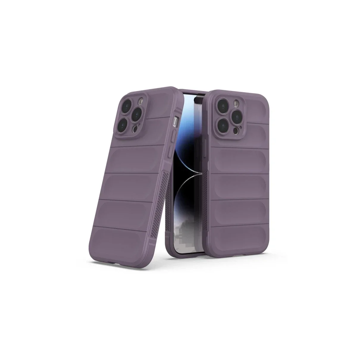 Apple iPhone 15 Pro Max Kılıf Optimum Silikon - Mor görsel 2