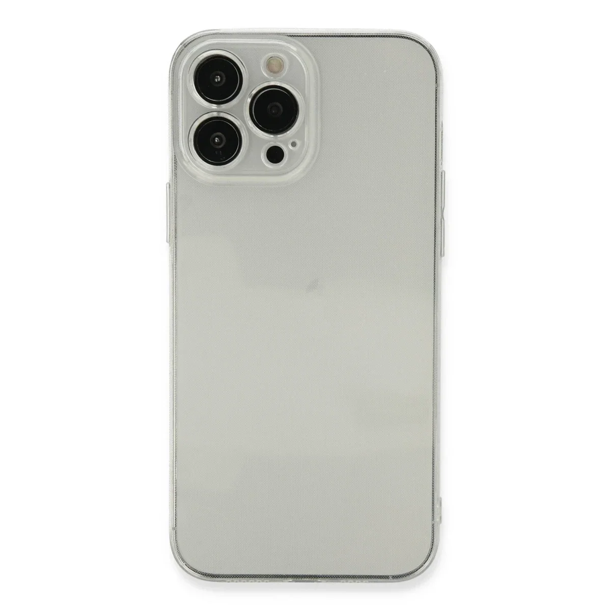 Apple iPhone 13 Pro Max Kılıf Fly Lens Silikon - Şeffaf görsel 2