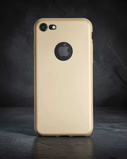 Apple İphone 7 Kılıf First Silikon - Gold